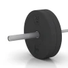 Le gros plan sur le système de connexion des revêtements de sol WARCO 6088 - Bumper Plate Slim en couleur Anthracite. Les dimensions 15 kg | ø 45,4 x 5,85 cm.