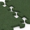 Großaufnahme vom Verbindungssystem von WARCO-Boden 6985 - Fitnesstegel im Farbdesign Grasgroen. Abmessungen 50 x 50 x 2 cm | 0,25 m².