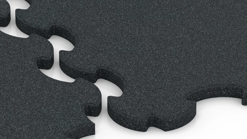 Assemblage puzzle optimisé à bords chanfreinés