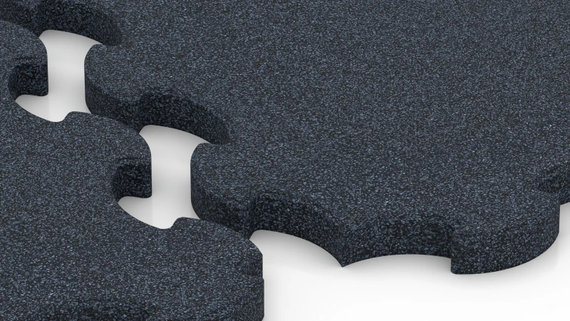 Geoptimaliseerde puzzelverbinding met afgeschuinde randen