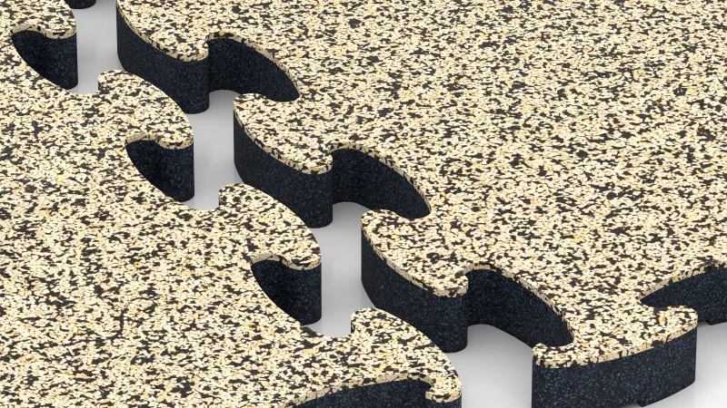 Geoptimaliseerde puzzelverzahning zonder voeg