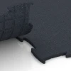 Großaufnahme vom Verbindungssystem von WARCO-Boden 6968 - Fitness Premium studiovloer im Farbdesign Antraciet. Abmessungen 99 x 99 x 1,8 cm.