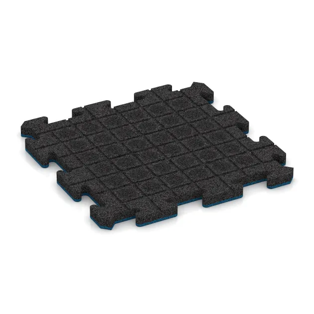 La vue du dessous ou de la face inférieure, c’est-à-dire la face inférieure de la pièce moulée WARCO 5296 - Dalle plage de piscine au format 500 x 500 x 30 mm.