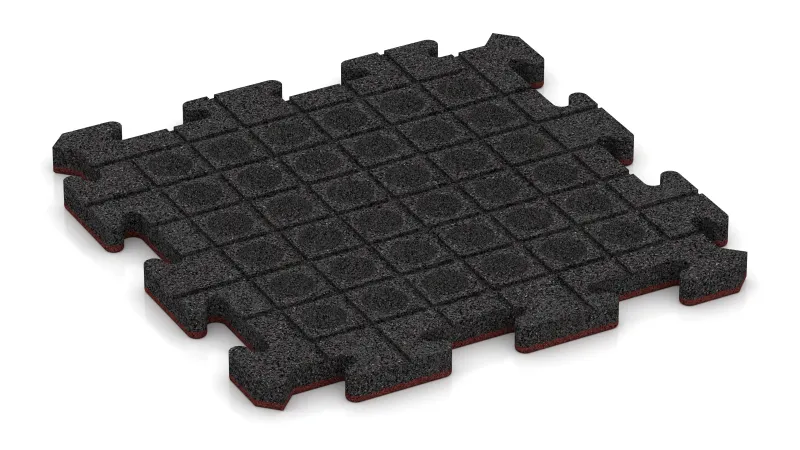 Canaux de drainage et dômes en disposition carrée