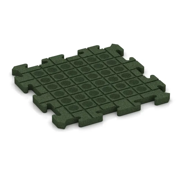 Aufsicht auf die Unterseite, also die Bodenseite von WARCO-Formteil 2805 - Hondensportvloer HD im Format 500 x 500 x 30 mm.