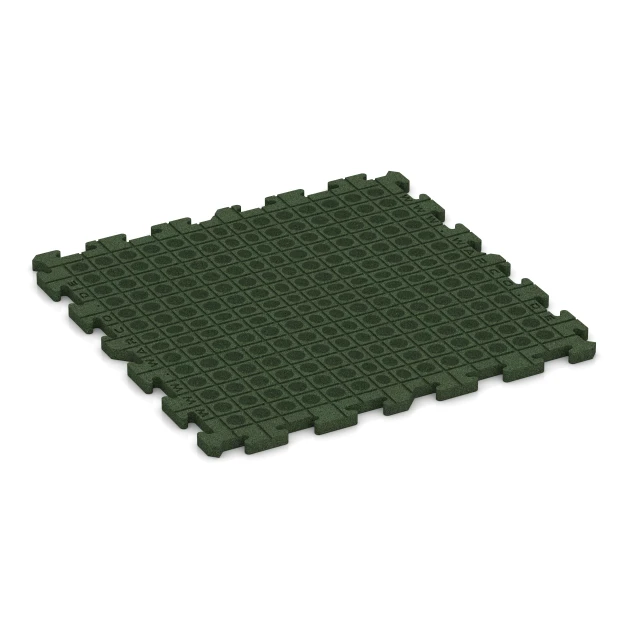 Aufsicht auf die Unterseite, also die Bodenseite von WARCO-Formteil 3326 - Speelplaats vloeren im Format 100 x 100 x 3 cm | 1,00 m².
