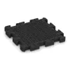 Aufsicht auf die Unterseite, also die Bodenseite von WARCO-Formteil 4563 - Rubber sportvloer HD im Format 500 x 500 x 50 mm.