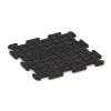 Aufsicht auf die Unterseite, also die Bodenseite von WARCO-Formteil 4214 - Sportboden‑Platte 1,8 cm im Format 500 x 500 x 18 mm.