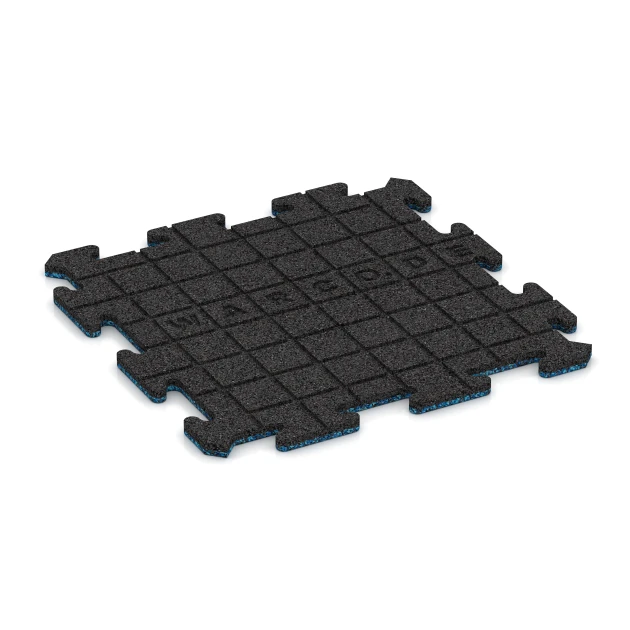 Aufsicht auf die Unterseite, also die Bodenseite von WARCO-Formteil 5681 - Indoor-Klicktegel im Format 50 x 50 x 1,8 cm | 0,25 m².