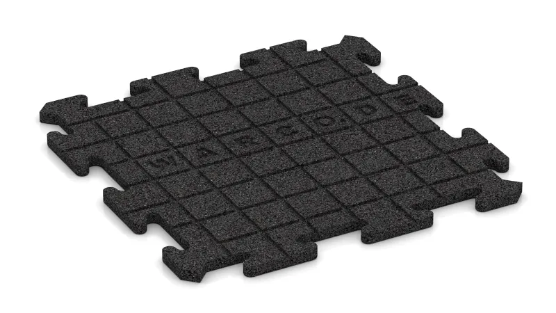 Rainures de drainage en disposition carrée – 4 mm de profondeur