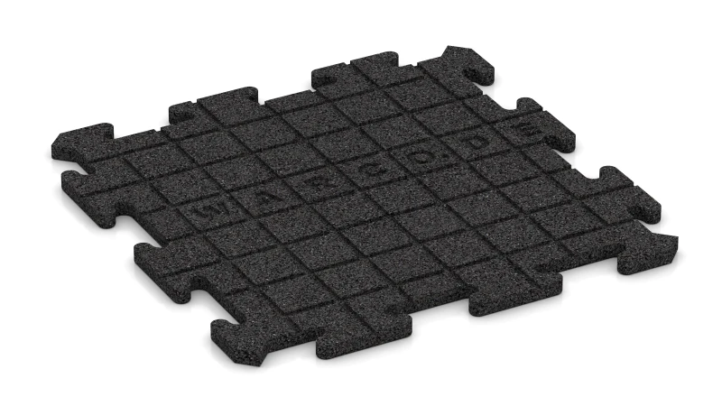 Drainagegroeven in een vierkant patroon – 4 mm diep