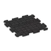 Aufsicht auf die Unterseite, also die Bodenseite von WARCO-Formteil 6102 - Indoor-Klickfliese im Format 500 x 500 x 18 mm.