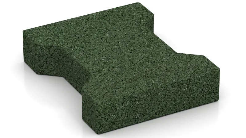 Pavage autobloquant, utilisable des deux côtés