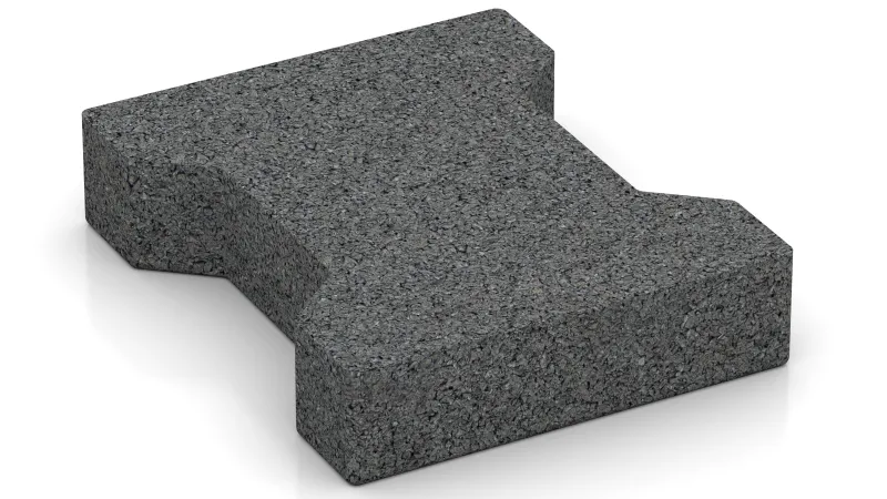 Pavage autobloquant, utilisable des deux côtés