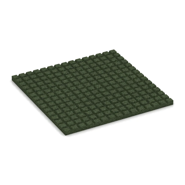 Aufsicht auf die Unterseite, also die Bodenseite von WARCO-Formteil 3642 - Stalmat HD im Format 100 x 100 x 4 cm.