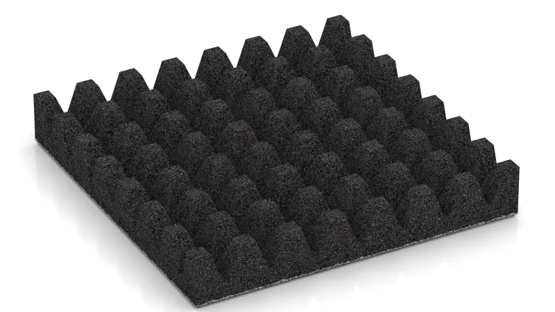 Structure à troncs de pyramides de 50 mm de hauteur