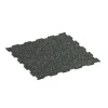 Aufsicht auf die Unterseite, also die Bodenseite von WARCO-Formteil 6459 - Fitnessvloer Compact im Format 50 × 50 × 0,8 cm.