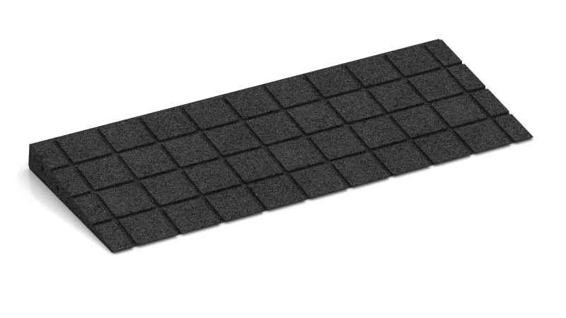Canaux de drainage disposés en quadrillage