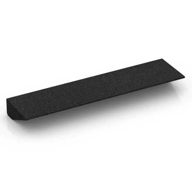 Aufsicht auf die Unterseite, also die Bodenseite von WARCO-Formteil 6603 - Übergangsrampe im Format 100 × 25 cm | 1 < 10 cm.