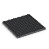 La vue du dessous ou de la face inférieure, c’est-à-dire la face inférieure de la pièce moulée WARCO 6330 - Motif bloc – Dalle clipsable au format 38,5 x 38,5 x 2 cm.