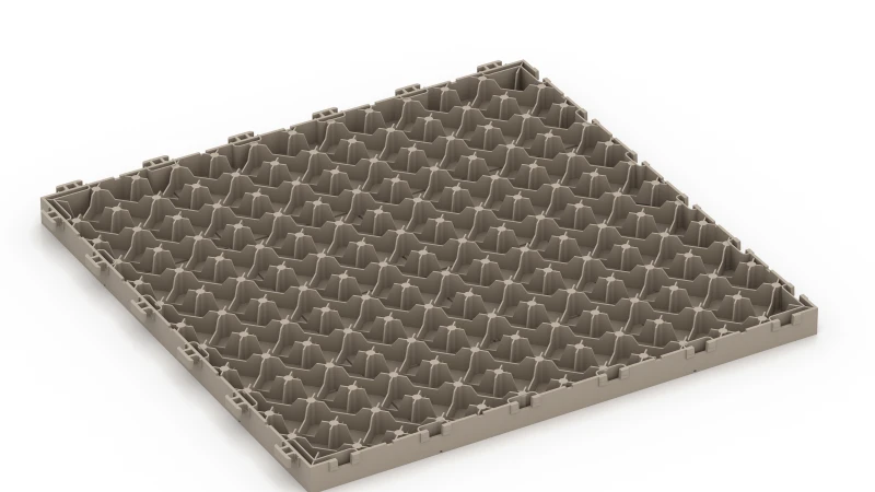 Kunststof roostertegel