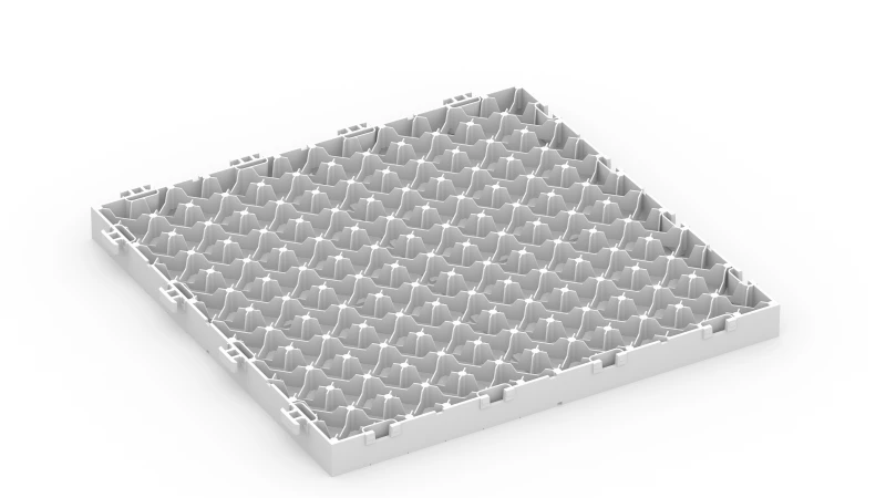 Grille clipsable PP avec pieds