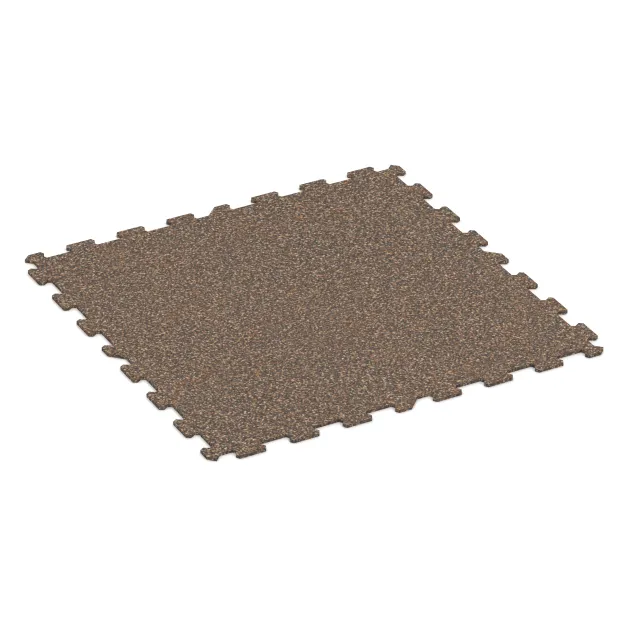 Aufsicht auf die Unterseite, also die Bodenseite von WARCO-Formteil 1024 - Fitnessvloer Compact im Format 970 x 970 x 8 mm.