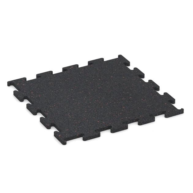 Aufsicht auf die Unterseite, also die Bodenseite von WARCO-Formteil 3769 - Fitness Performance Elite Trainingsboden im Format 50 x 50 x 1,5 cm | 0,25 m².