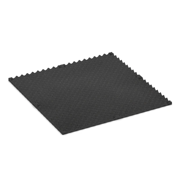 Aufsicht auf die Unterseite, also die Bodenseite von WARCO-Formteil 3783 - Fitness Performance Impact Trainingsvloer im Format 100 × 100 × 2 cm.