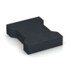 Aufsicht auf die Unterseite, also die Bodenseite von WARCO-Formteil 6378 - H-klinkers im Format 20 × 16,5 × 4,3 cm | 0,0278 m².