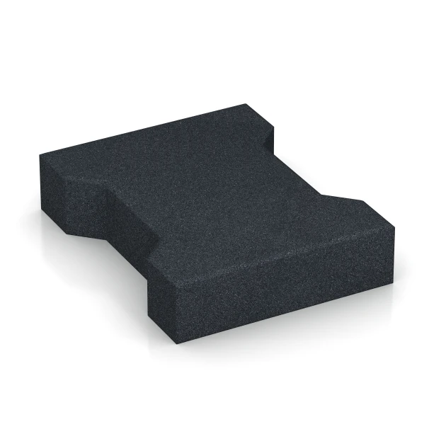 Aufsicht auf die Unterseite, also die Bodenseite von WARCO-Formteil 6378 - H-klinkers im Format 20 × 16,5 × 4,3 cm | 0,0278 m².
