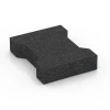 Aufsicht auf die Unterseite, also die Bodenseite von WARCO-Formteil 3844 - Pflasterstein im Format 20 × 16,5 × 4,3 cm | 25 m².