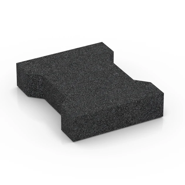 Aufsicht auf die Unterseite, also die Bodenseite von WARCO-Formteil 7068 - Pflasterstein im Format 20 x 16,5 x 4,5 cm | 0,0278 m².