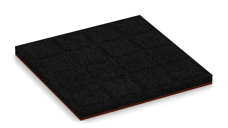 Quadratische Auflagepads mit breiten, flachen Drainagekanälen