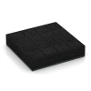 Aufsicht auf die Unterseite, also die Bodenseite von WARCO-Formteil 6281 - Fallschutzplatte – 300 cm im Format 50 x 50 x 11 cm.