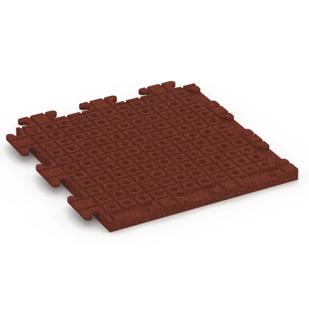 Aufsicht auf die Unterseite, also die Bodenseite von WARCO-Formteil 7053 - Rubber terrastegel Linea im Format 50 x 50 x 3 cm | 0,25 m².