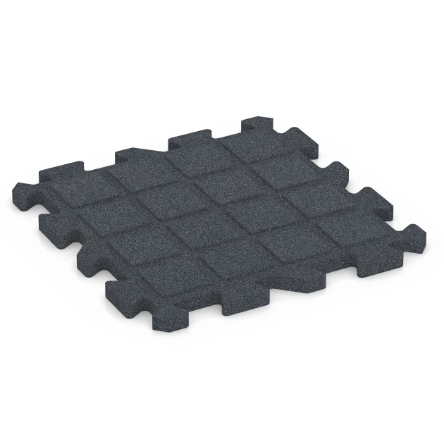 Aufsicht auf die Unterseite, also die Bodenseite von WARCO-Formteil 6992 - Fitnesstegel im Format 50 x 50 x 3 cm | 0,25 m².