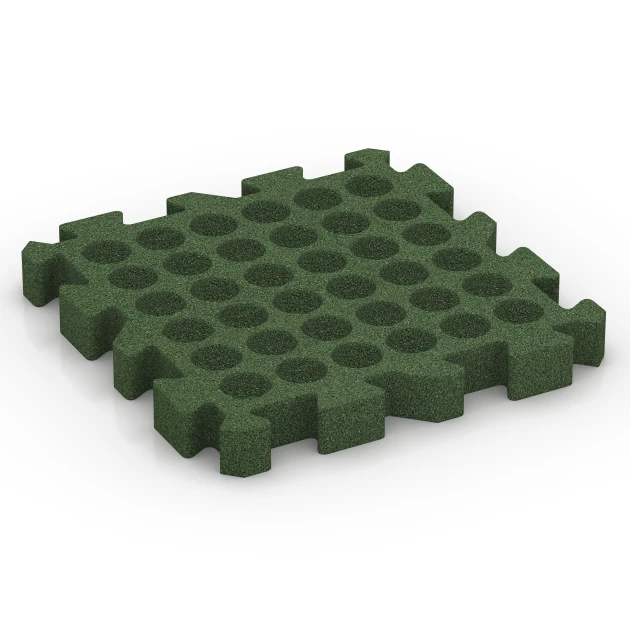 Aufsicht auf die Unterseite, also die Bodenseite von WARCO-Formteil 6311 - Valtegel met puzzelverbinding im Format 50 x 50 x 6 cm | 0,25 m².