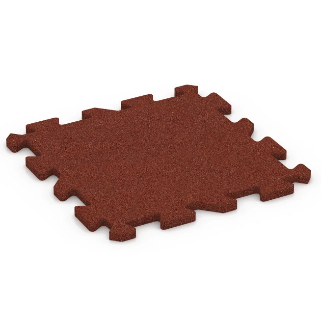 La vue du dessous ou de la face inférieure, c’est-à-dire la face inférieure de la pièce moulée WARCO 6984 - Dalle de sol fitness au format 50 x 50 x 2 cm | 0,25 m².