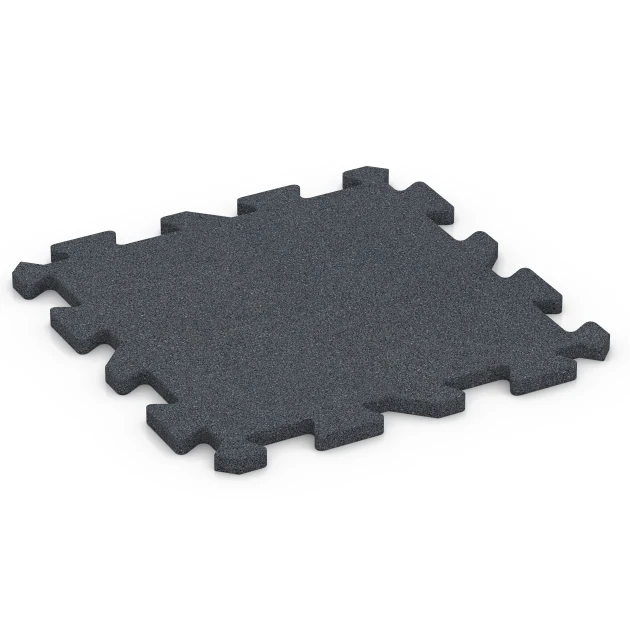 La vue du dessous ou de la face inférieure, c’est-à-dire la face inférieure de la pièce moulée WARCO 6986 - Dalle de sol fitness au format 50 x 50 x 2 cm | 0,25 m².