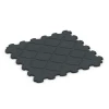 Aufsicht auf die Unterseite, also die Bodenseite von WARCO-Formteil 6323 - Vloerbeschermingsmat fitness im Format 102,5 x 102,5 x 2,5 cm | 1,05 m².