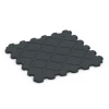 Aufsicht auf die Unterseite, also die Bodenseite von WARCO-Formteil 6322 - Fitness Vloerbeschermingsmat im Format 102,5 x 102,5 x 3 cm | 1,05 m².