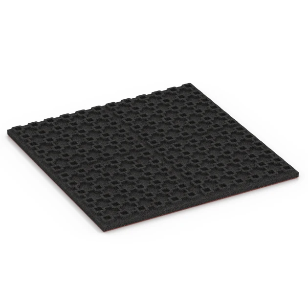 Aufsicht auf die Unterseite, also die Bodenseite von WARCO-Formteil 6388 - Stalmat Premium im Format 100 x 100 x 4,5 cm | 1,00 m².