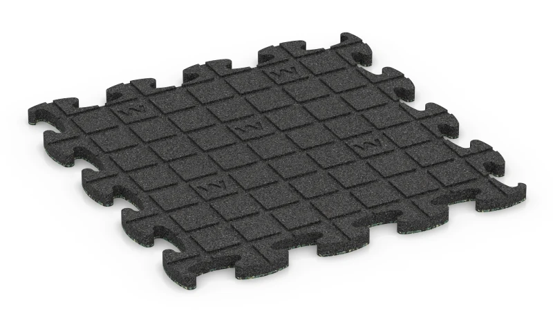 Quadratische Auflagepads mit breiten, flachen Drainagekanälen