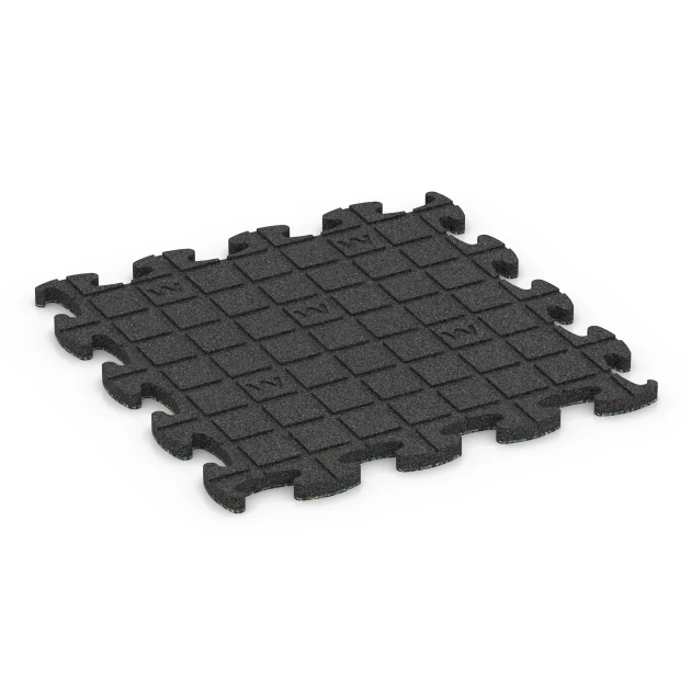 Aufsicht auf die Unterseite, also die Bodenseite von WARCO-Formteil 6825 - Fitness Active vloertegel im Format 44,6 x 44,6 x 1,8 cm.