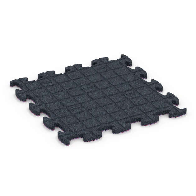 Aufsicht auf die Unterseite, also die Bodenseite von WARCO-Formteil 6828 - Fitness Active vloertegel im Format 44,6 x 44,6 x 1,8 cm.