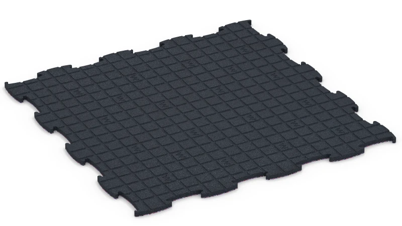 Quadratische Auflagepads mit breiten, flachen Drainagekanälen