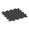 Aufsicht auf die Unterseite, also die Bodenseite von WARCO-Formteil 6865 - Fitness Max vloersysteem im Format 46 x 46 x 1,8 cm.
