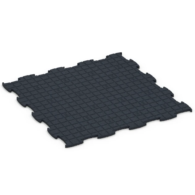 La vue du dessous ou de la face inférieure, c’est-à-dire la face inférieure de la pièce moulée WARCO 6868 - Dalle Fitness Max au format 97,1 x 97,1 × 1,8 cm.