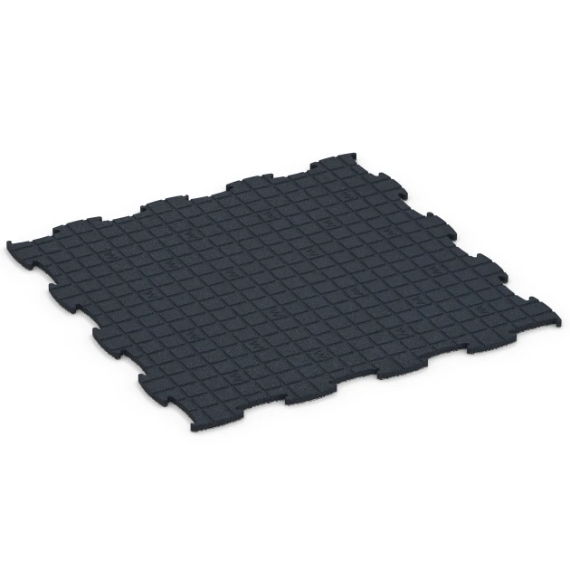 La vue du dessous ou de la face inférieure, c’est-à-dire la face inférieure de la pièce moulée WARCO 6869 - Dalle Fitness Max au format 97,1 x 97,1 × 1,8 cm.